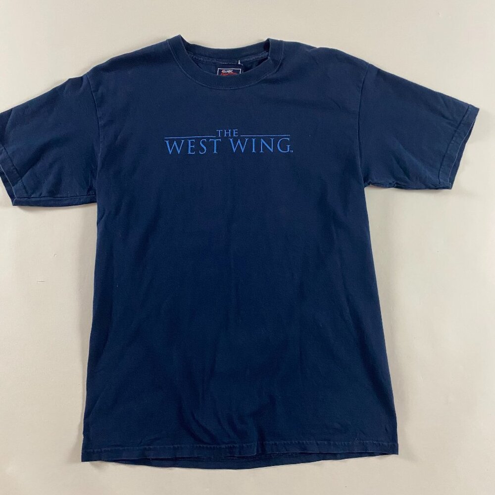 Vintage The West Wing NBC T Shirt Men's  XL Blue Cotton TV Series Show